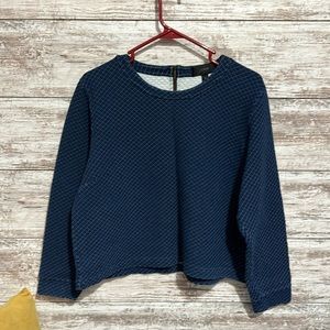 Women’s J Crew Crop Quilted Sweatshirt